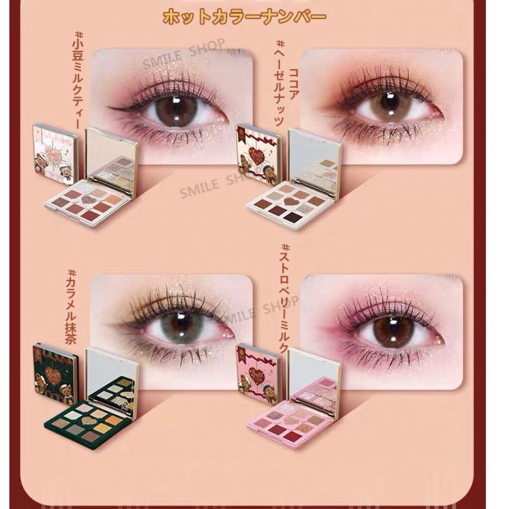 Love Bear 9色 アイシャドウパレット/FlowerKnows/アイシャドウパレットを使ったクチコミ(4枚目)