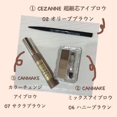 超細芯アイブロウ/CEZANNE/アイブロウペンシルを使ったクチコミ（2枚目）