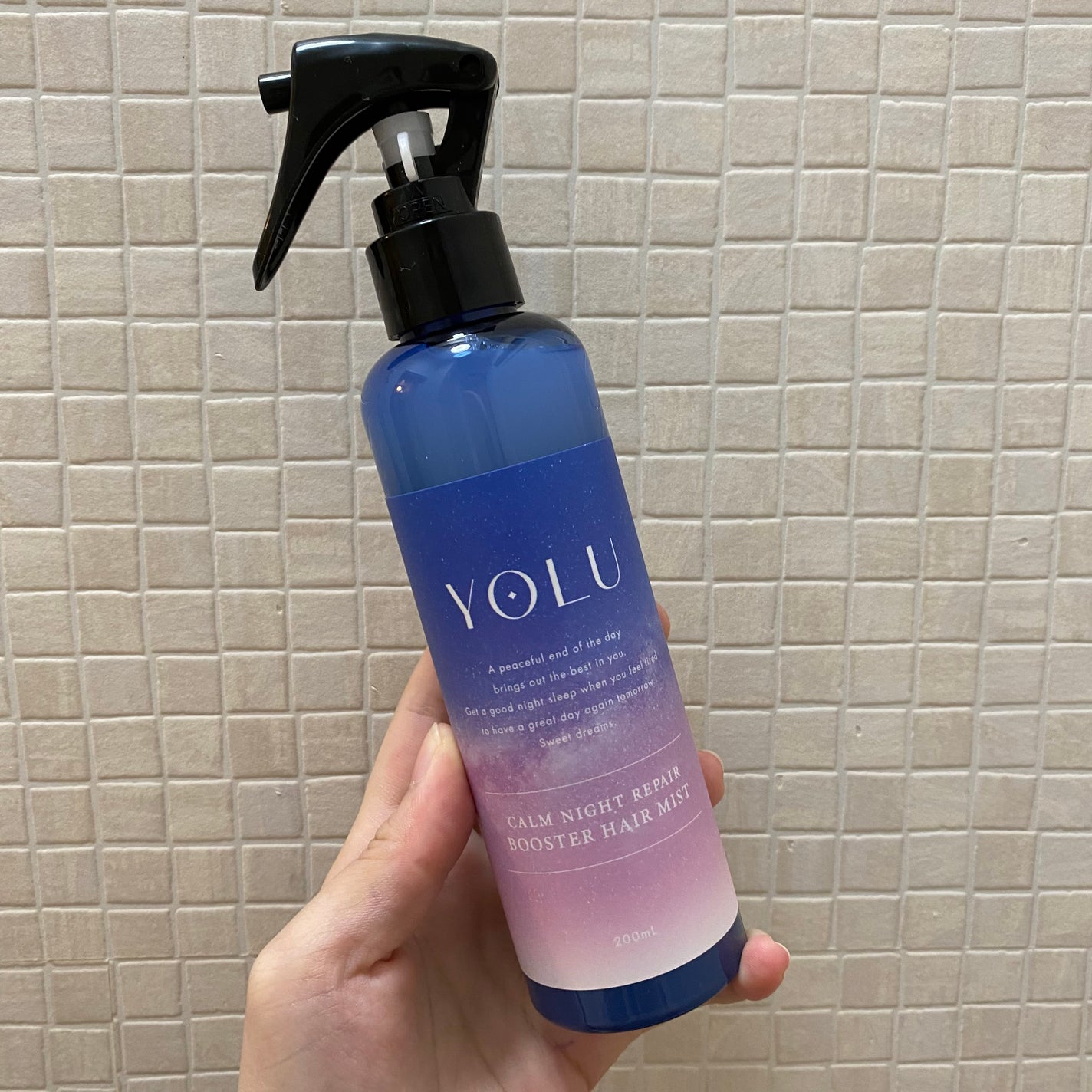 カームナイトリペアブースターヘアミスト/YOLU/プレスタイリング・寝ぐせ直しを使ったクチコミ(1枚目)