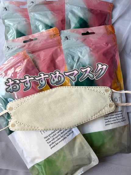 立体構造 不織布マスク/Qoo10/マスクを使ったクチコミ(1枚目)