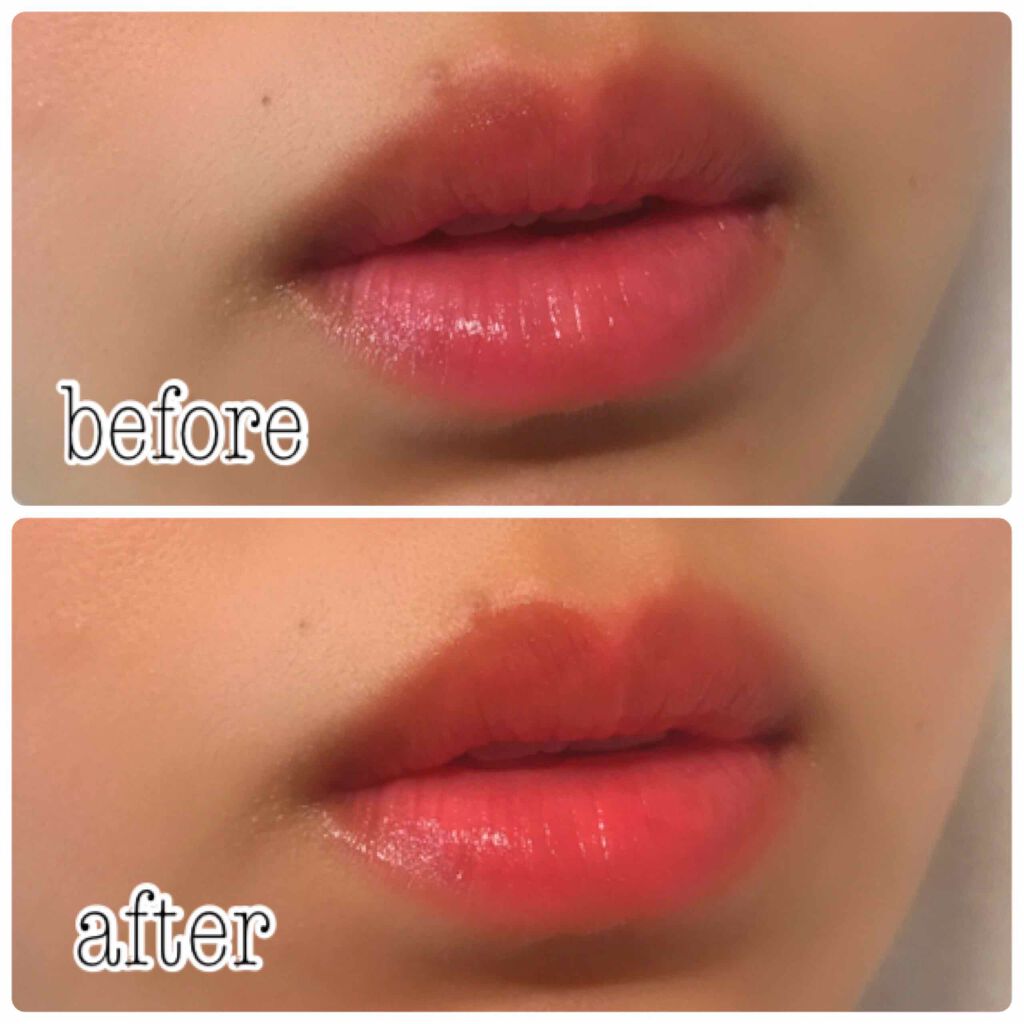 メルティールミナスルージュ(ティントタイプ)/キャンメイク/リップティントを使ったクチコミ(4枚目)