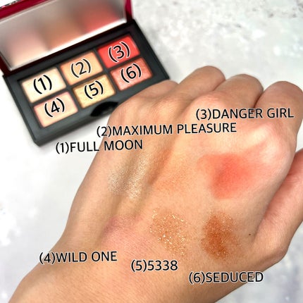 アンラップド ミニアイシャドーパレット ORGASM /NARS/アイシャドウパレットを使ったクチコミ(4枚目)