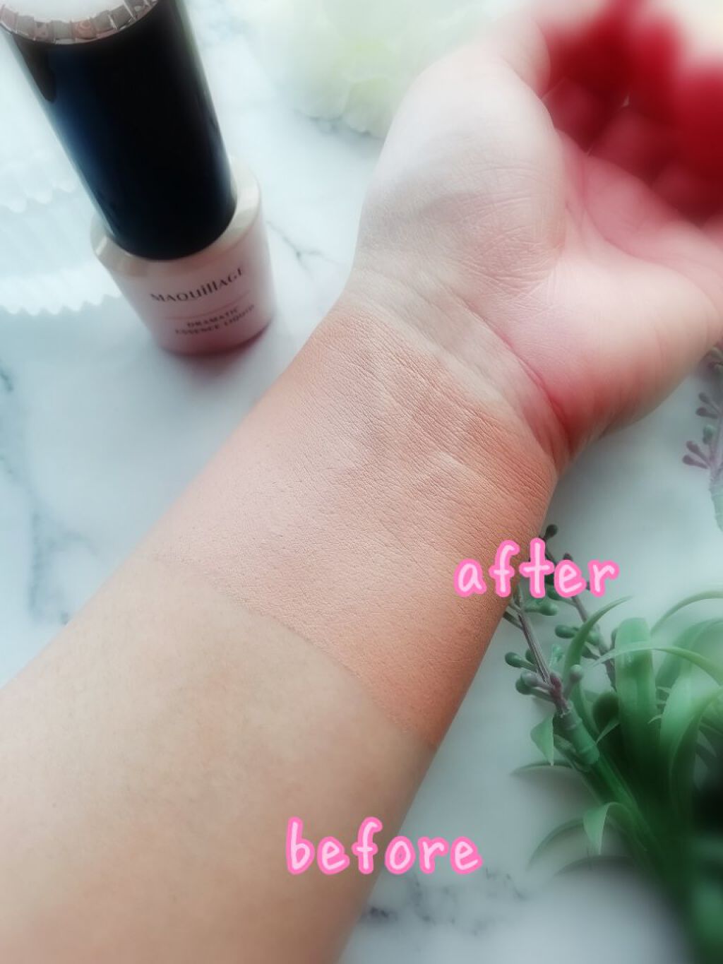 ドラマティックエッセンスリキッド/マキアージュ/リキッドファンデーションを使ったクチコミ(6枚目)