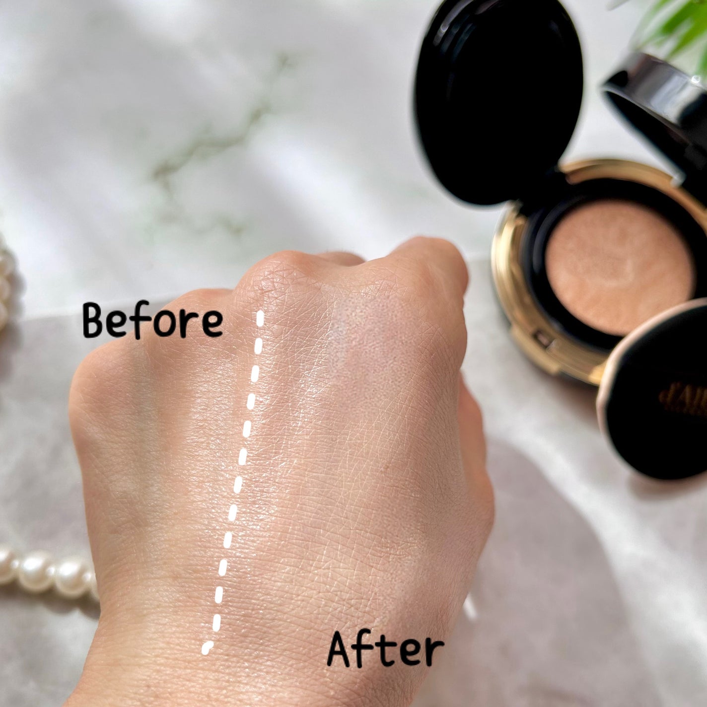 グロウフィットセラムカバークッション/ダルバ/クッションファンデーションを使ったクチコミ(5枚目)