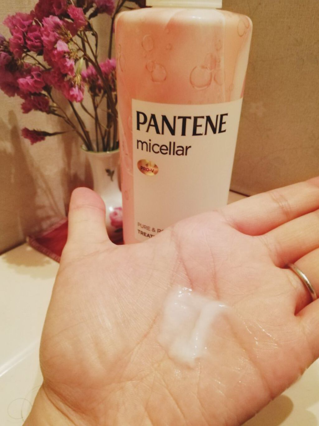 PRO-V ミセラー ピュア&ローズウォーター ノンシリコンシャンプー/トリートメント/パンテーン/市販シャンプーを使ったクチコミ(3枚目)
