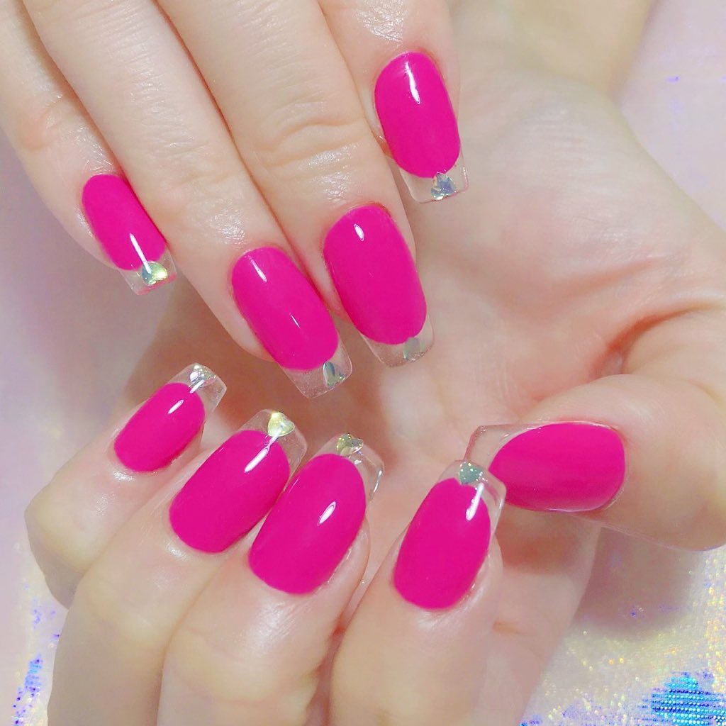 #ネイル,#クリアフレンチネイルのネイルデザイン