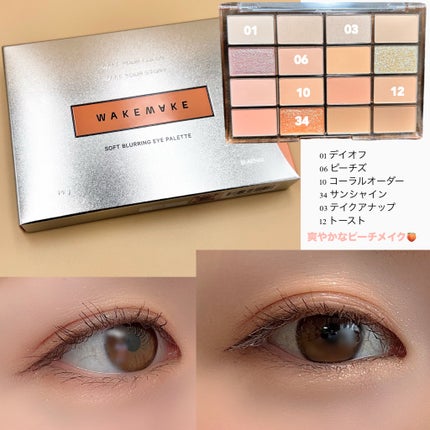 ソフトブラーリングアイパレット/wakemake/アイシャドウパレットを使ったクチコミ(2枚目)