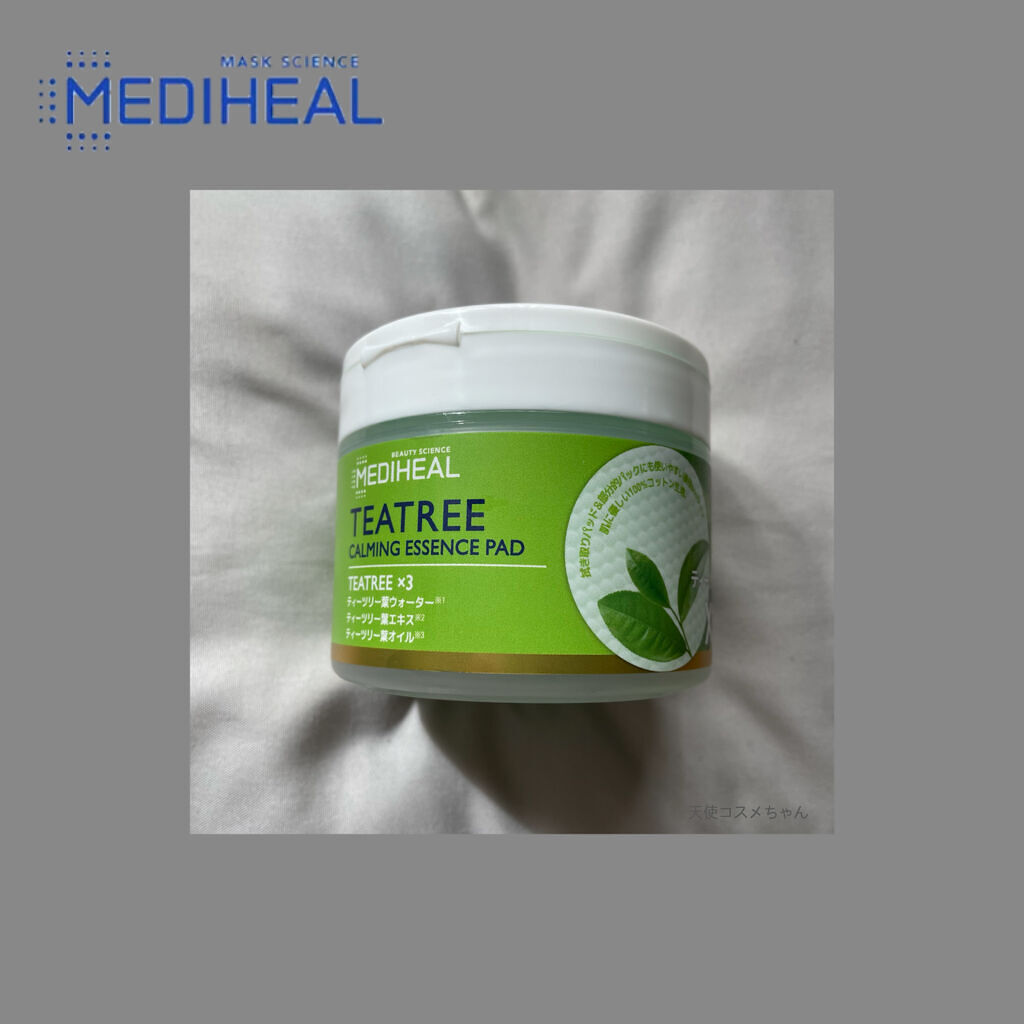 ティーツリーカーミングエッセンスパッド/MEDIHEAL/トナーパッドを使ったクチコミ（1枚目）
