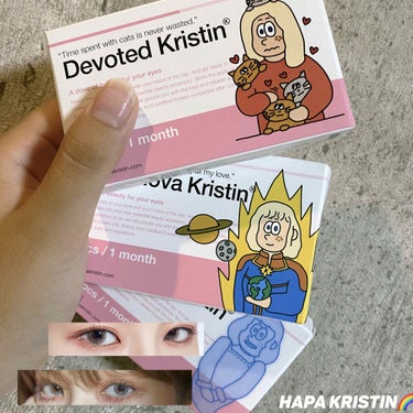 Devoted Kristin/Hapa kristin/カラーコンタクトレンズを使ったクチコミ（1枚目）