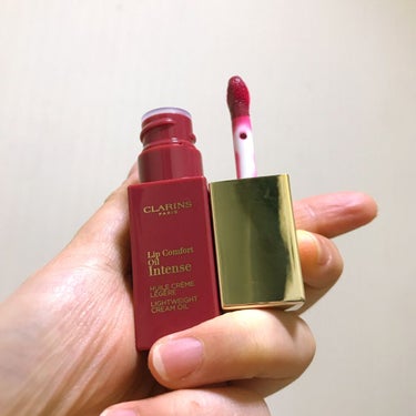 コンフォート リップオイル インテンス 03 インテンス ラズベリー/CLARINS/リップグロスを使ったクチコミ（2枚目）