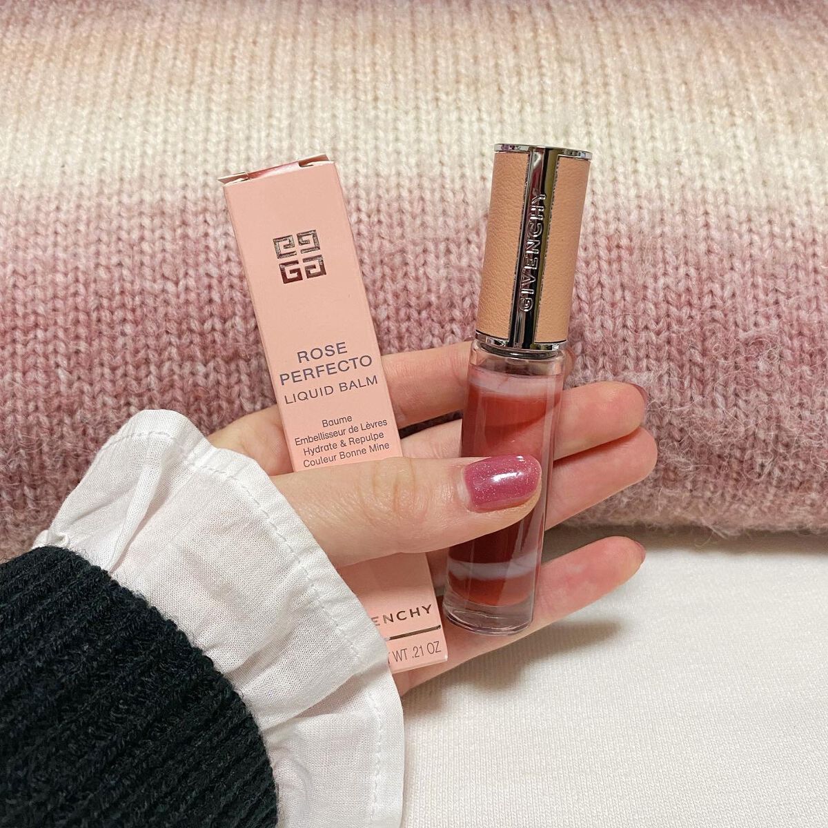 ローズ・パーフェクト・リキッド（フォール コレクション 2022）/GIVENCHY/リップケアを使ったクチコミ（1枚目）