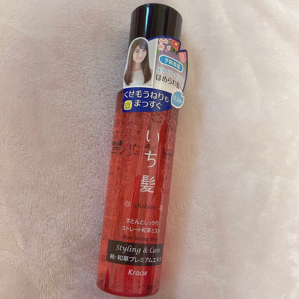 すとんとしっかりストレート和草ミスト/いち髪/ヘアミストを使ったクチコミ(1枚目)