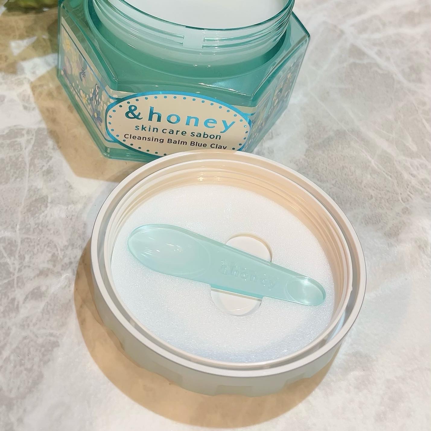 アンドハニー サボン クレンジングバーム ブルークレイ/&honey/クレンジングバームを使ったクチコミ（2枚目）