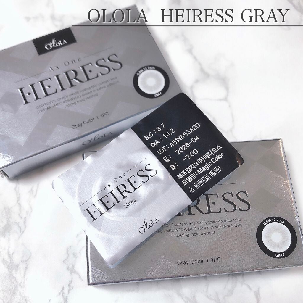 エアリス(Heiress)/OLOLA/カラーコンタクトレンズを使ったクチコミ(4枚目)