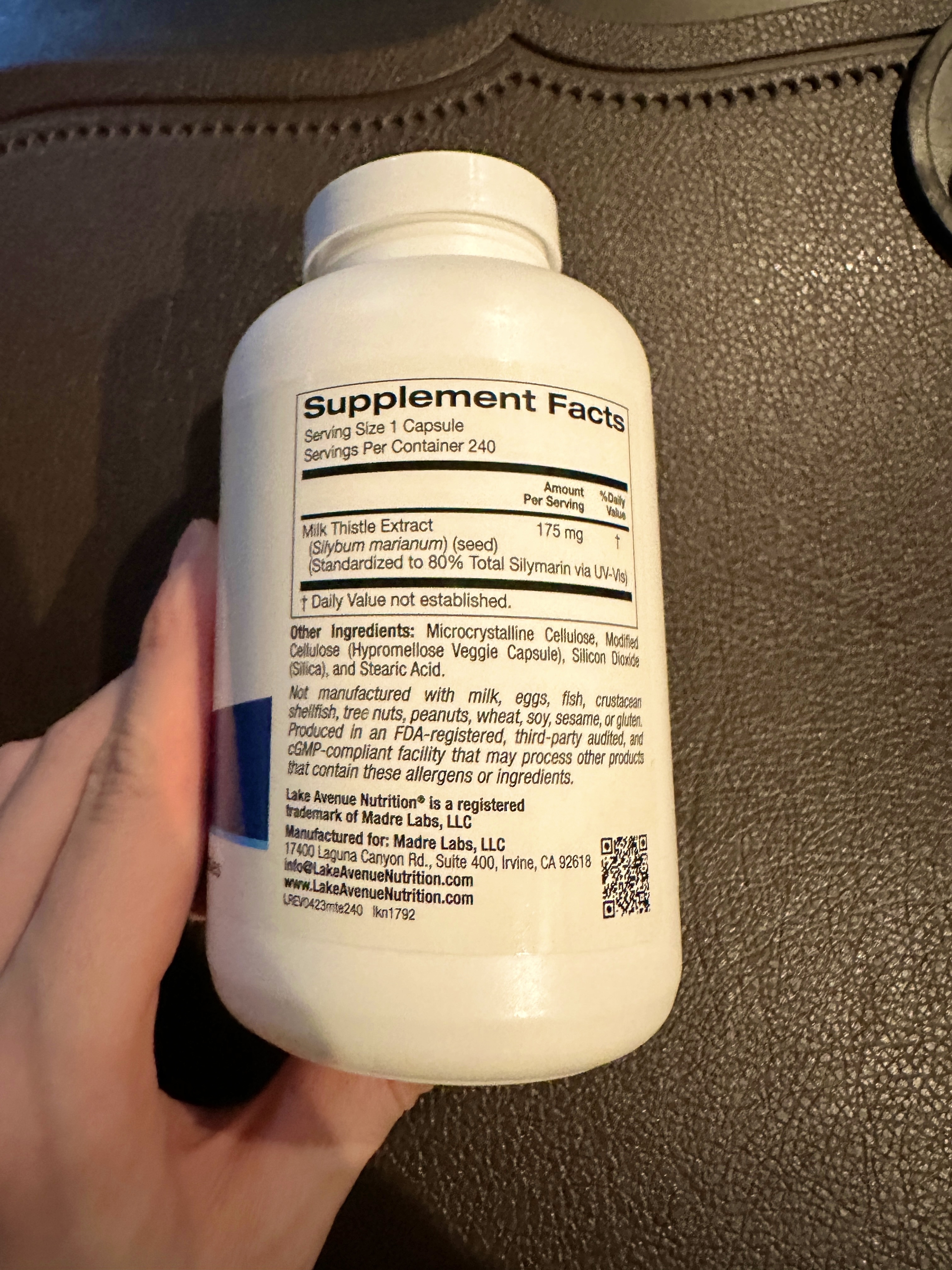 Milk Thistle Extract/レイクアベニューニュートリション/健康サプリメントを使ったクチコミ（2枚目）