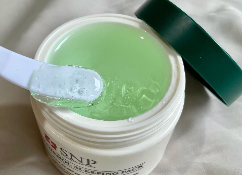 シカパンテノールスリーピングパック/SNP/フェイスクリームを使ったクチコミ(3枚目)