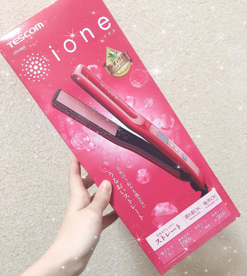 ione マイナスイオンヘアーアイロンITH1505/テスコム/ストレートアイロンを使ったクチコミ(2枚目)