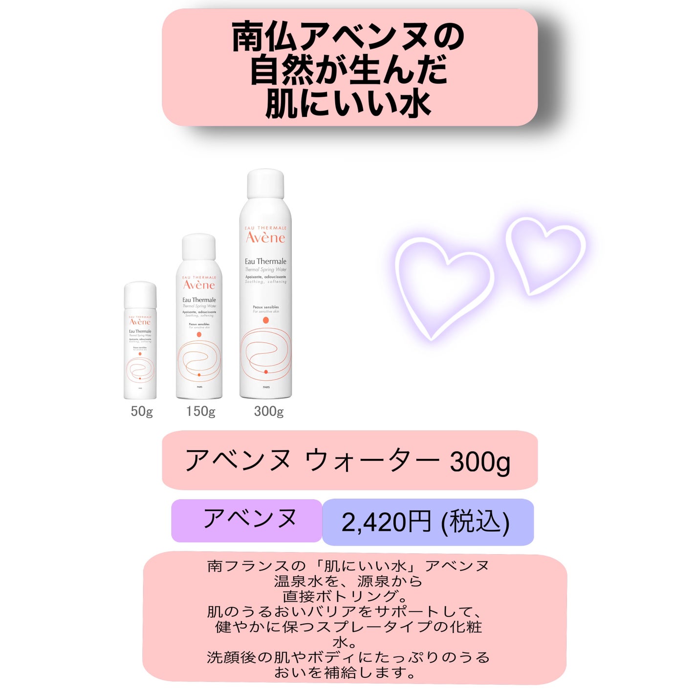 ウオーター/アベンヌ/ミスト状化粧水を使ったクチコミ(1枚目)