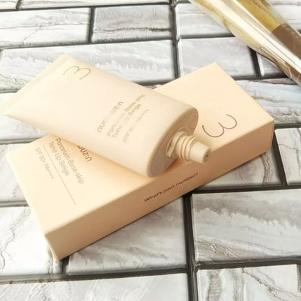 3番 ノーファンデ陶器肌トーンアップクリーム/numbuzin/化粧下地を使ったクチコミ(3枚目)