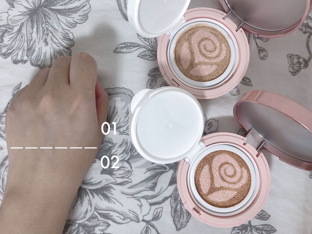 ZEESEA メタバースピンクシリーズ ソフトフォーカスツートンBBクッション/ZEESEA/クッションファンデーションを使ったクチコミ(4枚目)