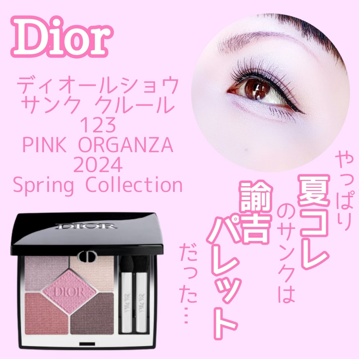 【旧】ディオールショウ サンク クルール (スプリング コレクション 2024 限定品)/Dior/アイシャドウを使ったクチコミ(1枚目)