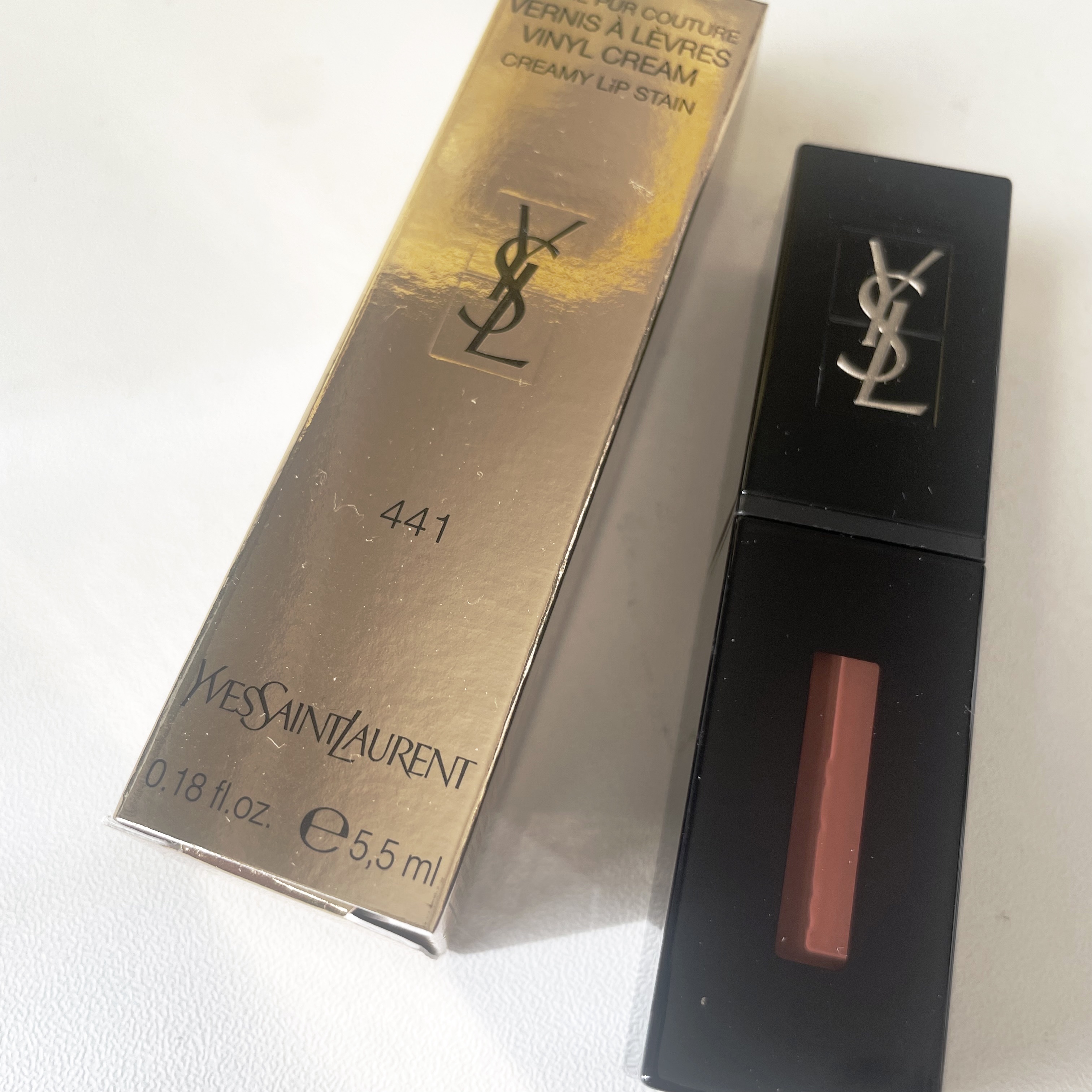 ルージュ ピュールクチュール ヴェルニ ヴィニルクリーム No.441 アーケードチリ/YVES SAINT LAURENT BEAUTE/口紅を使ったクチコミ（1枚目）