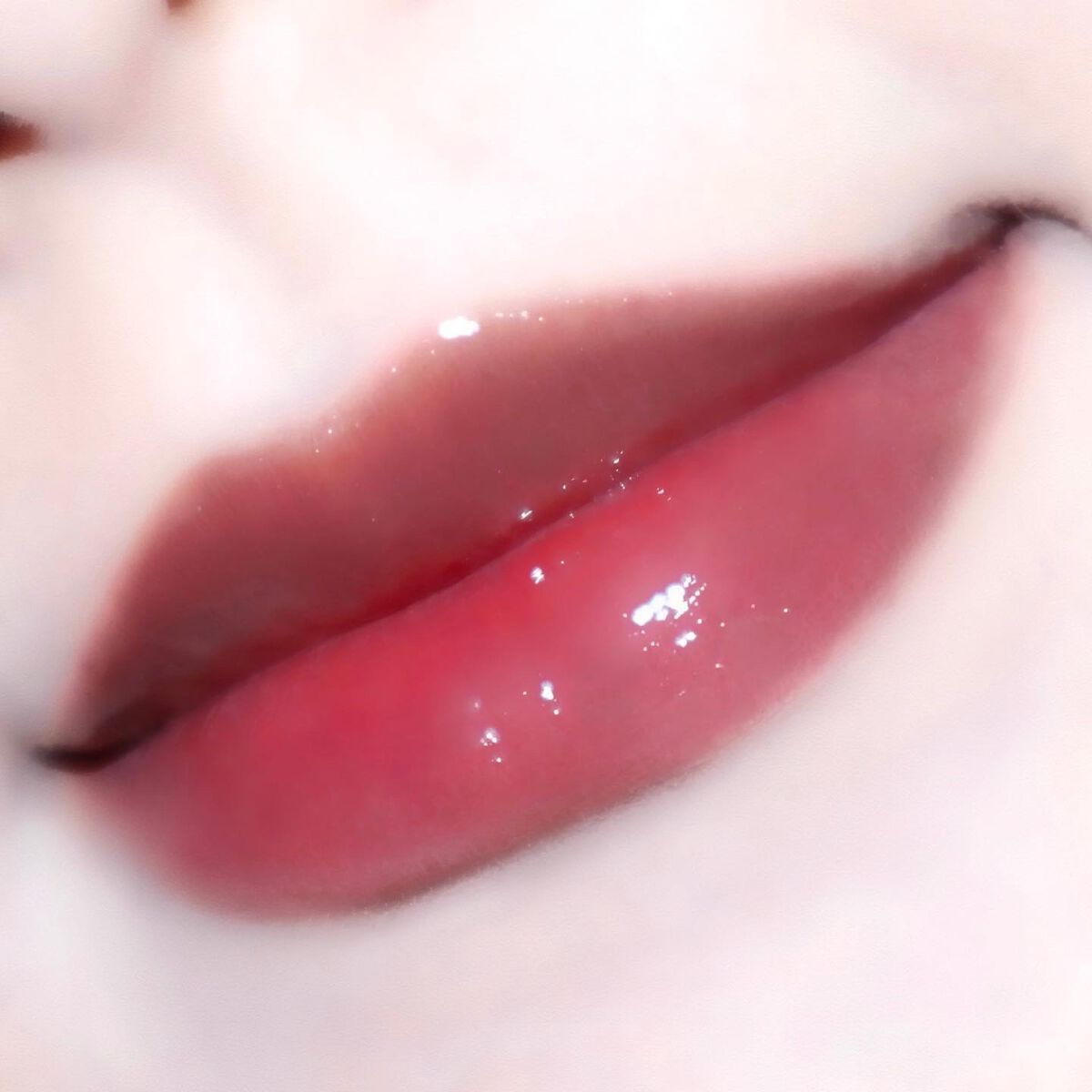 グラスティングウォーターグロス/rom&nd/リップグロスを使ったクチコミ(10枚目)