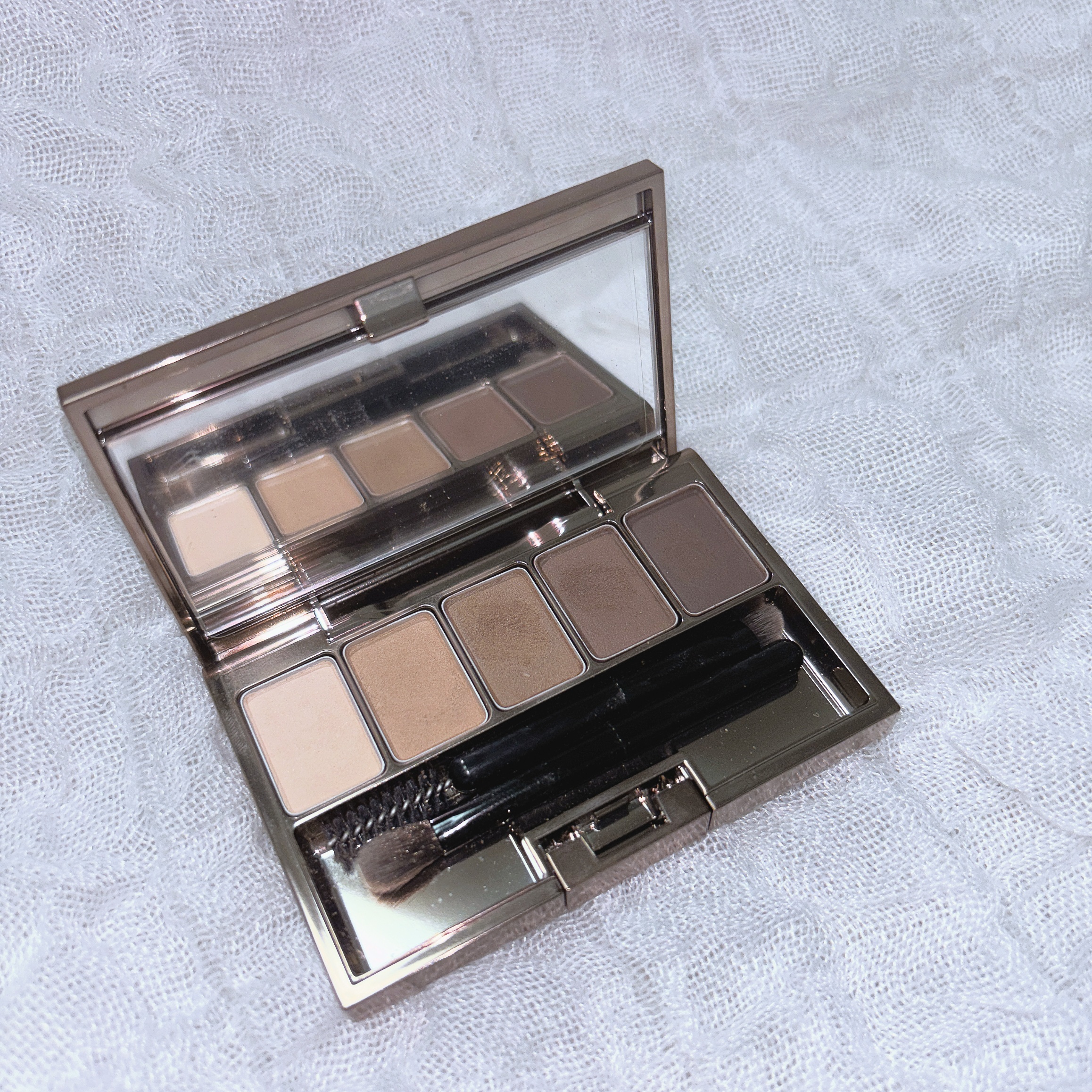 スタイリングアイゾーンコンパクト 01 Natural Brown/LUNASOL/アイシャドウパレットを使ったクチコミ（1枚目）