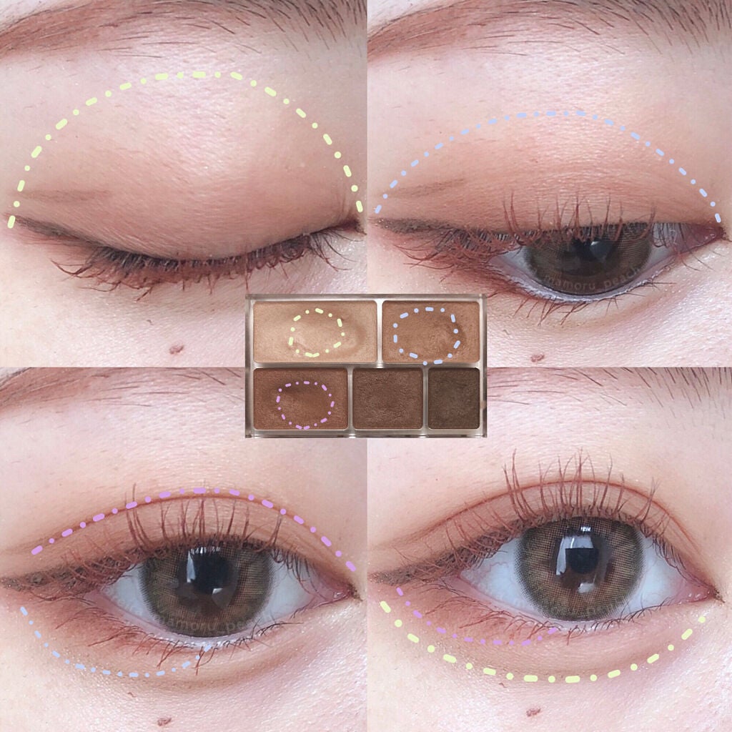 パーフェクトマルチアイズ/キャンメイク/アイシャドウパレットを使ったクチコミ(2枚目)