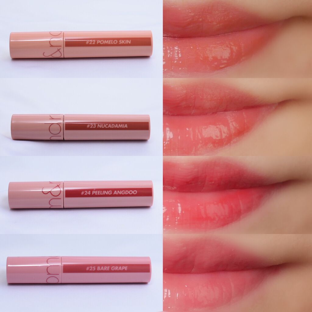 ジューシーラスティングティント/rom&nd/リップティントを使ったクチコミ(6枚目)