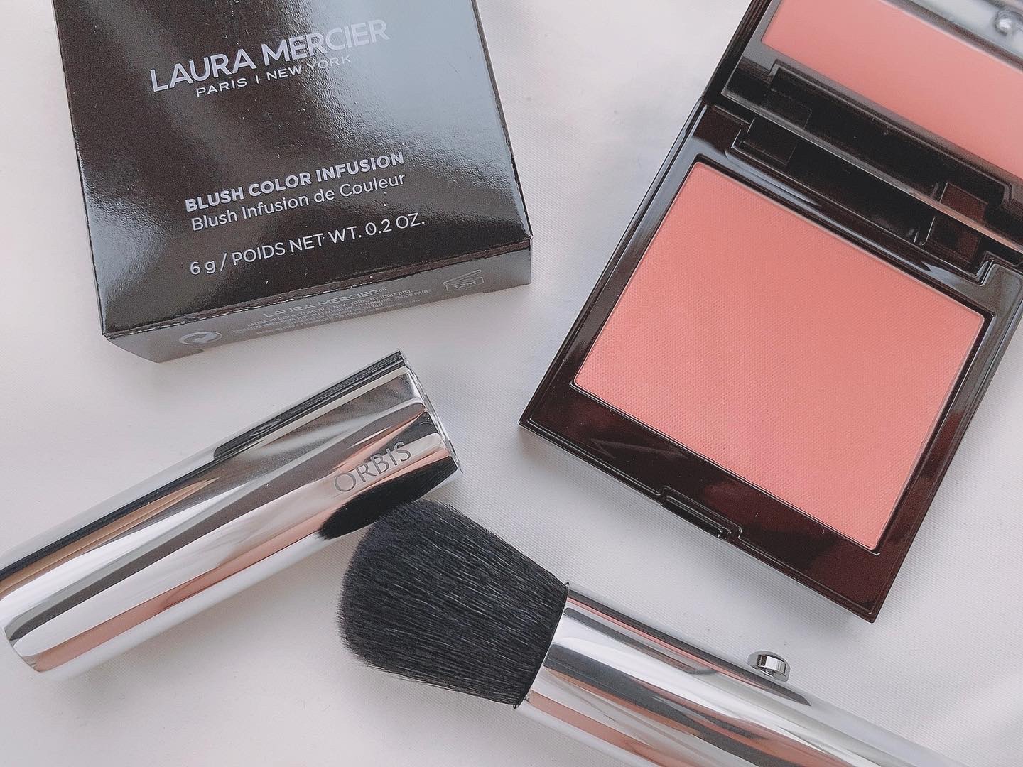 ブラッシュ カラー インフュージョン 14 WATERMELON/ローラ メルシエ/パウダーチークを使ったクチコミ（1枚目）