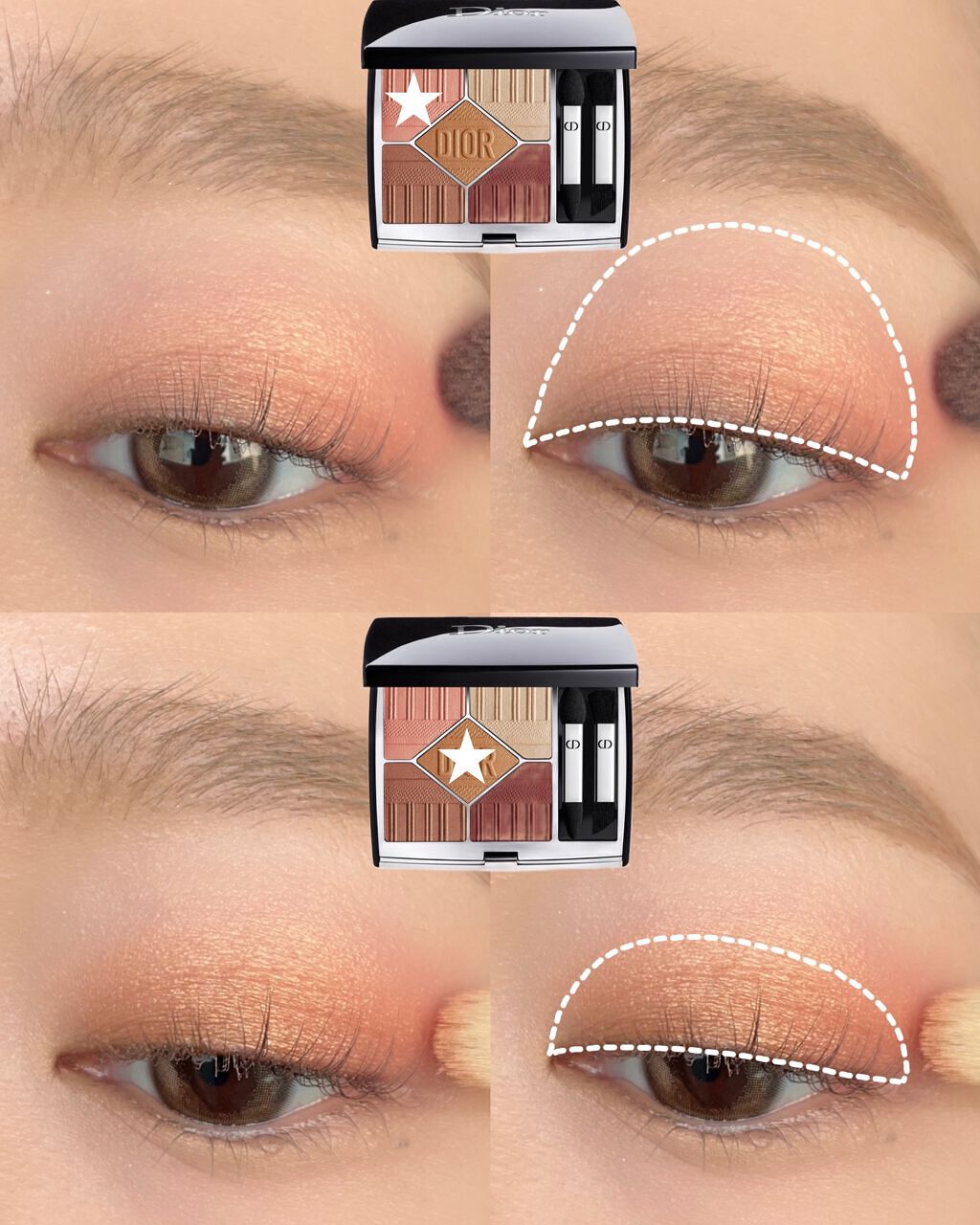 Yurika Ueki on LIPS 「Diorの限定アイシャドウが可愛い🌞サンククルールクチュール..」(1枚目)