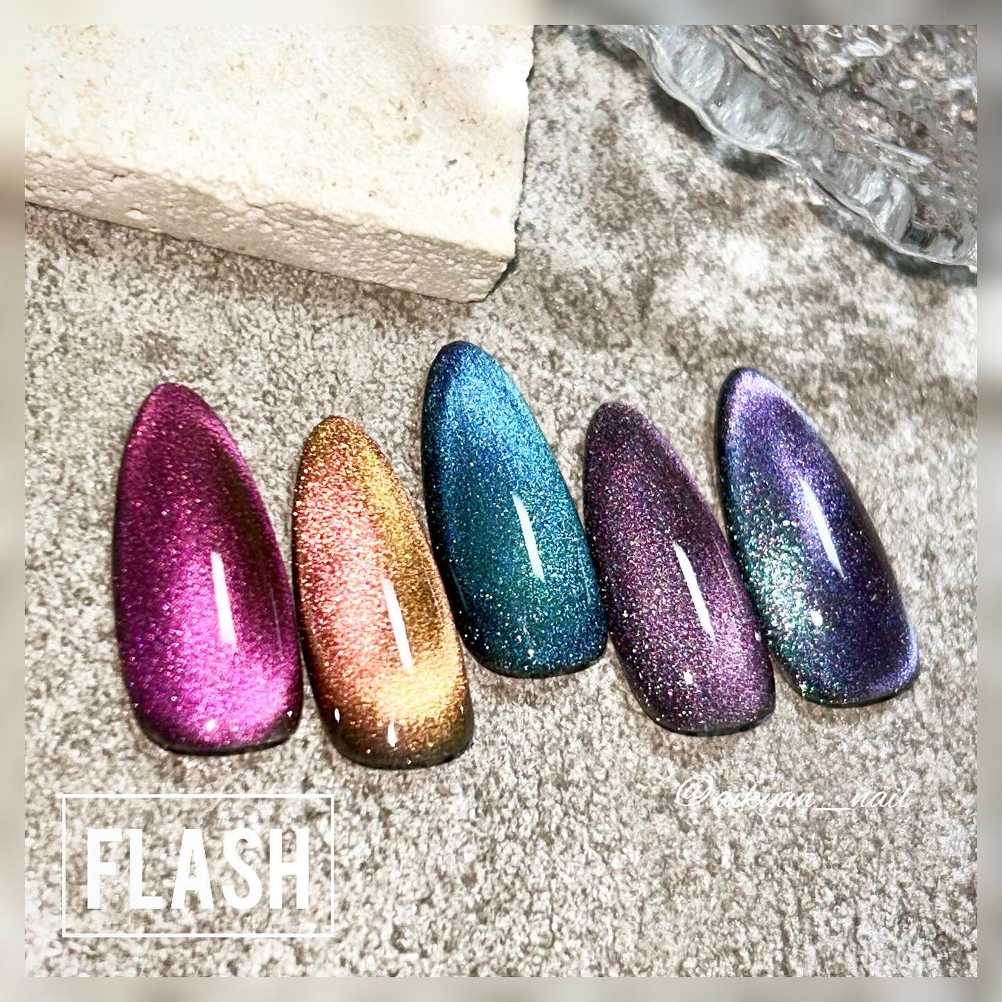 マグネットナイトスカイジェル/mon petit lapin/ジェルネイルを使ったクチコミ(5枚目)