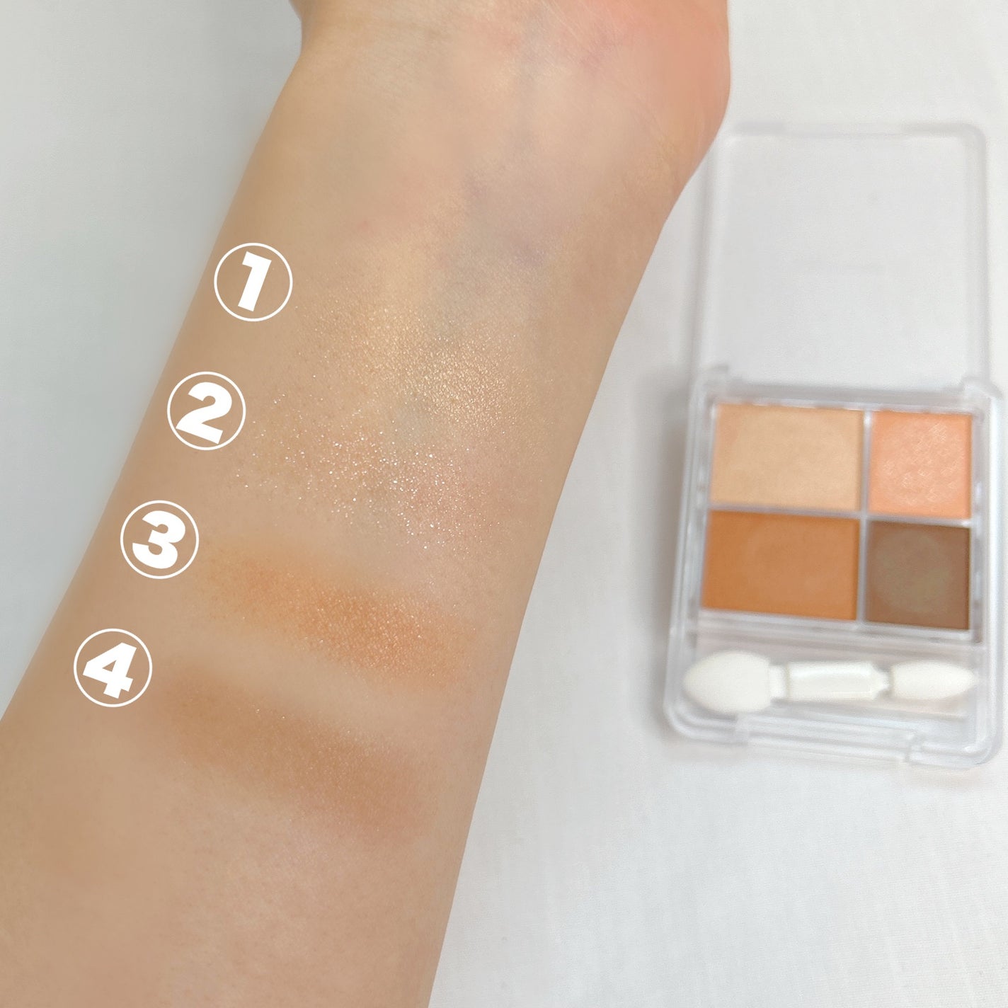 グラデーション アイシャドウ/ちふれ/アイシャドウパレットを使ったクチコミ(4枚目)