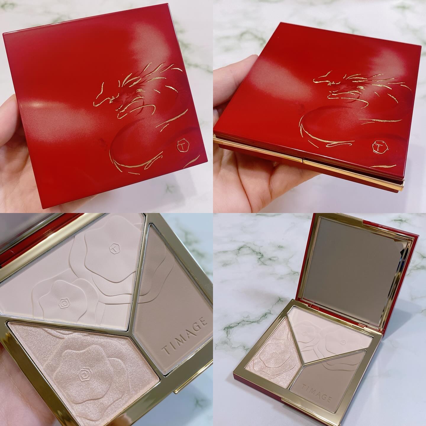 ハイライトシェーディングパレット/TIMAGE/パウダーハイライトを使ったクチコミ（3枚目）