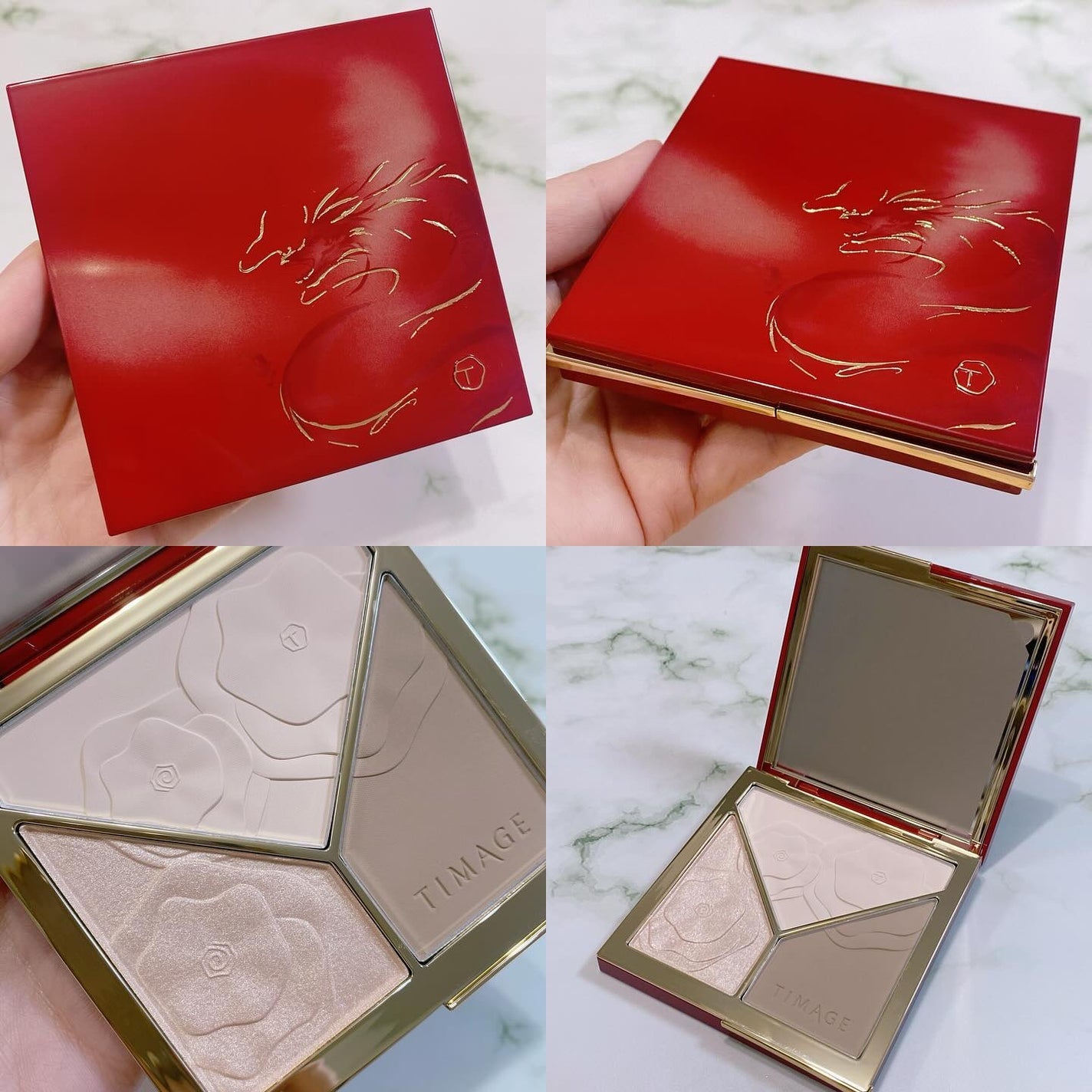 ハイライトシェーディングパレット/TIMAGE/パウダーハイライトを使ったクチコミ(3枚目)