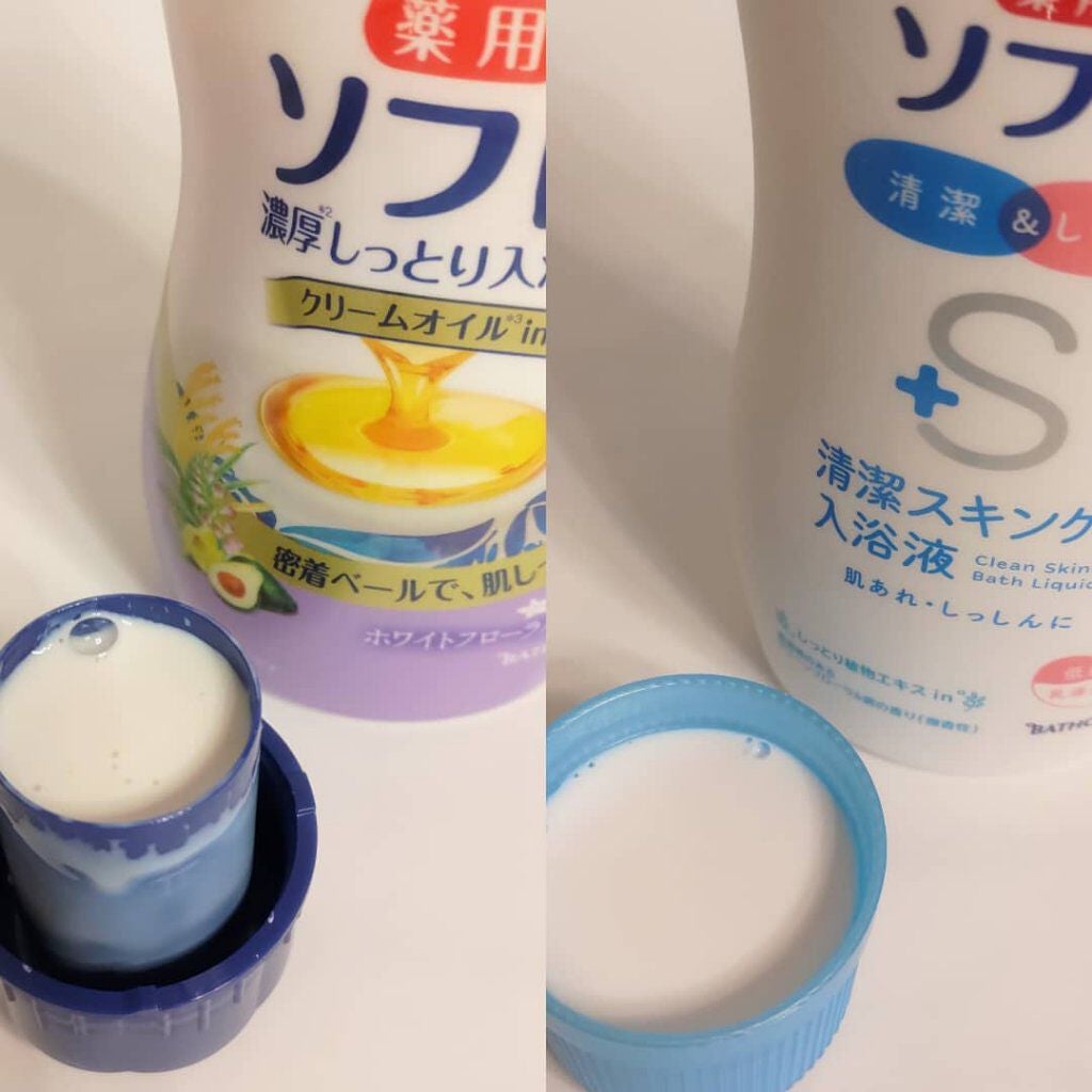 濃厚しっとり入浴液 ホワイトフローラルの香り/薬用ソフレ/保湿系入浴剤を使ったクチコミ(3枚目)