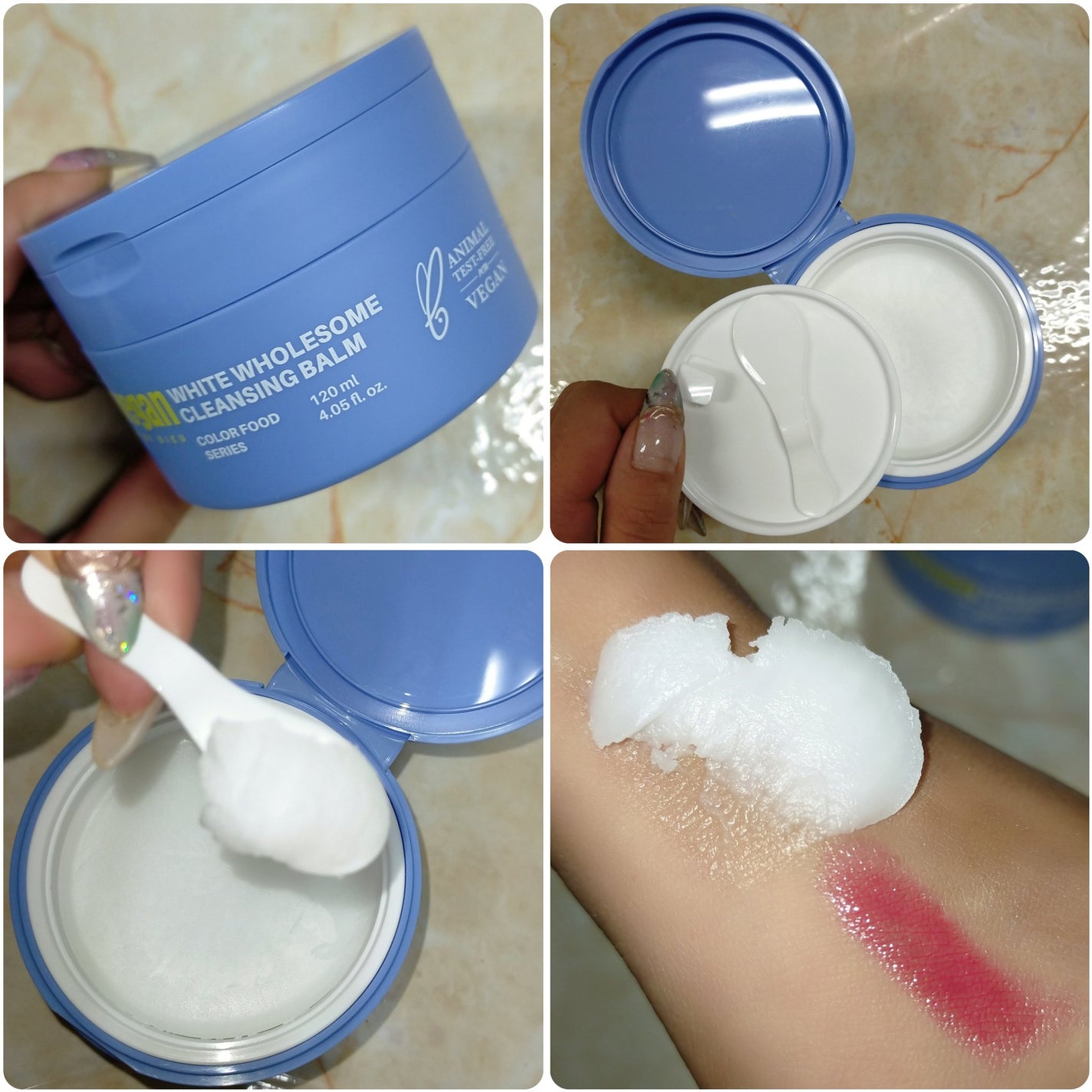 カラーフードシリーズホワイトホールサムクレンジングバーム/Tovegan/クレンジングバームを使ったクチコミ(2枚目)