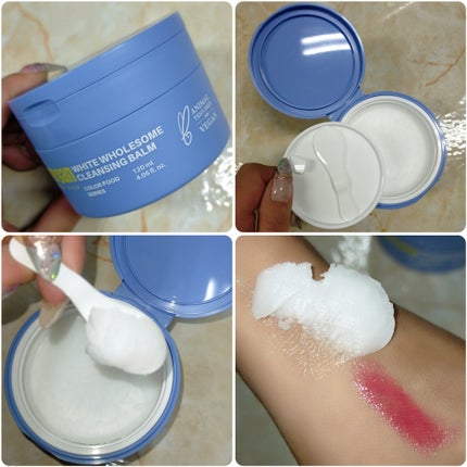 カラーフードシリーズホワイトホールサムクレンジングバーム/Tovegan/クレンジングバームを使ったクチコミ(2枚目)