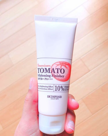 SKIN FOOD Premium TOMATO🍅
Whitening Finisher SPF50+ PA+++

Qoo10で1ヶ月以上前に注文し、やっと届きました😉💢

白くなりすぎない程度にトー