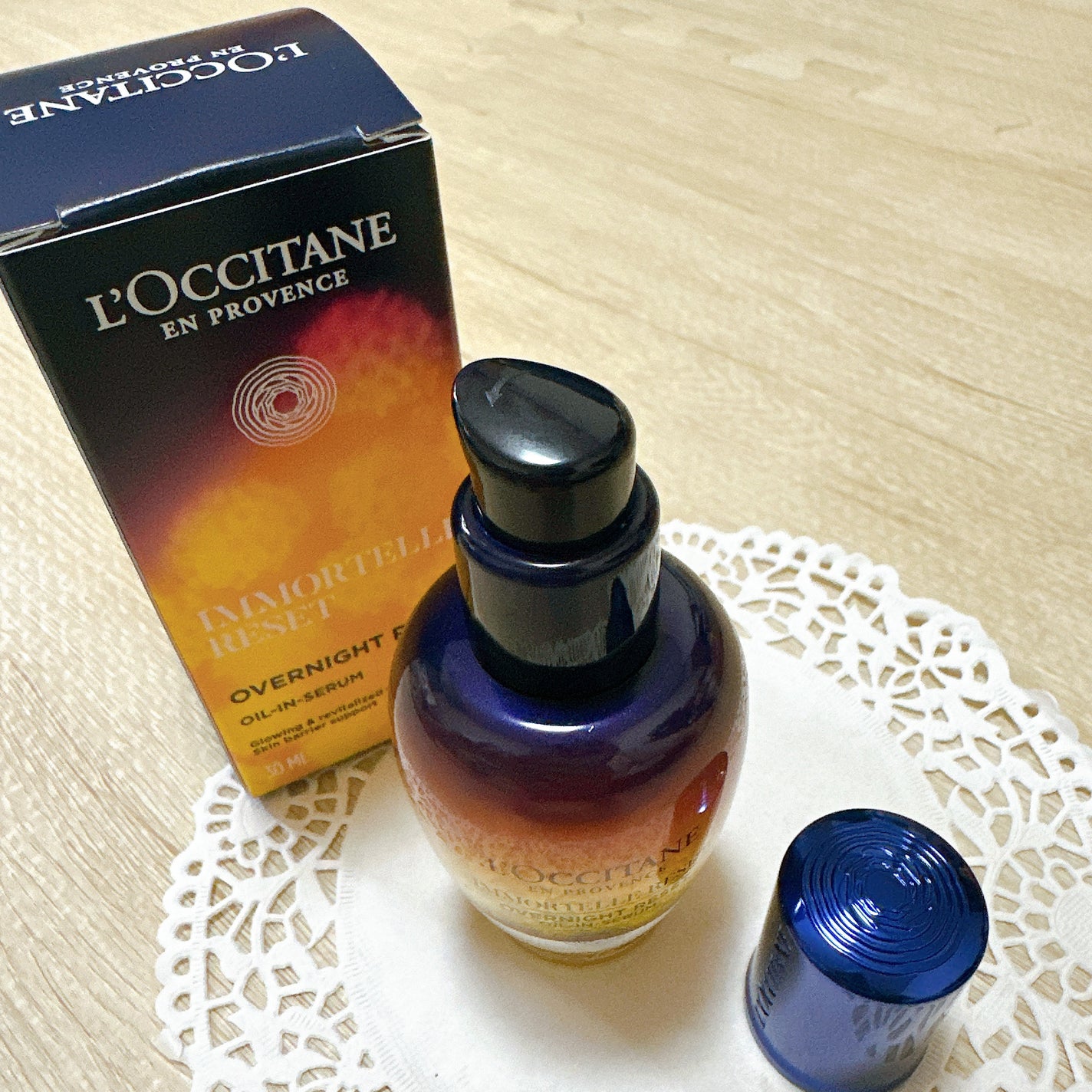 イモーテル オーバーナイトリセットセラム/L'OCCITANE/美容液を使ったクチコミ(4枚目)