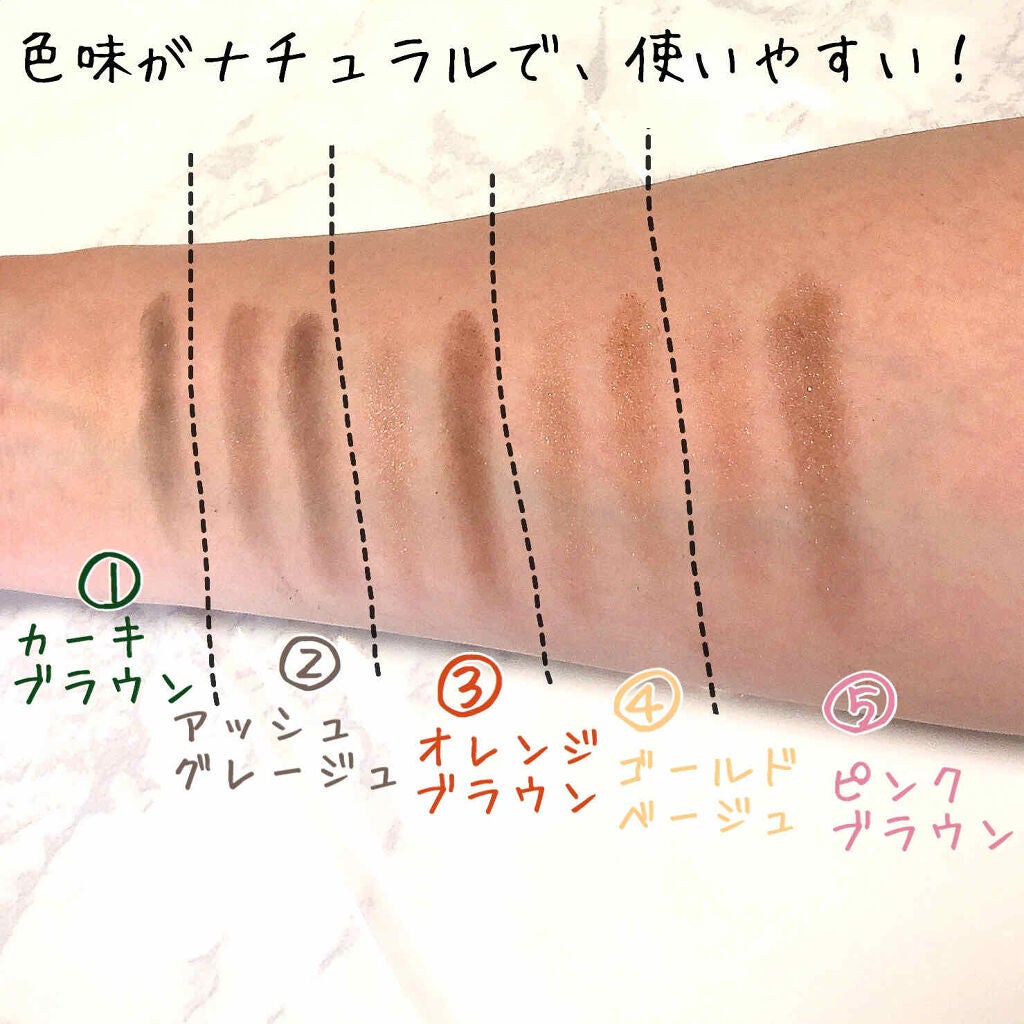パウダーアイシャドウ ブルーミングキティ/DAISO/アイシャドウパレットを使ったクチコミ(2枚目)