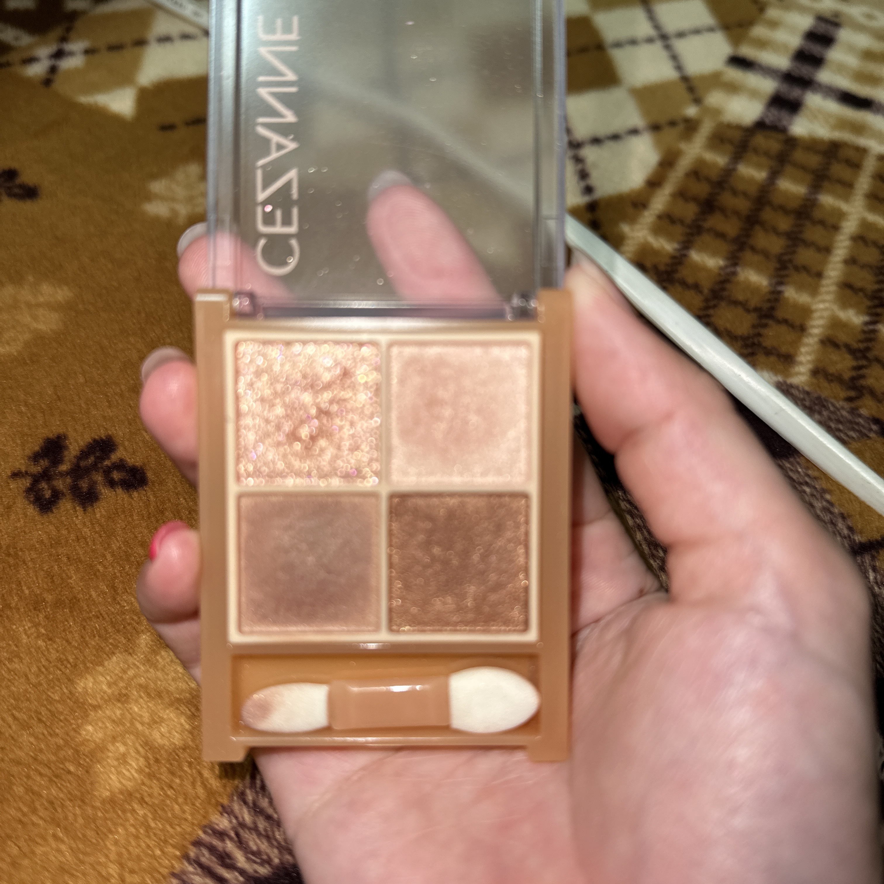 ベージュトーンアイシャドウ/CEZANNE/アイシャドウパレットを使ったクチコミ（2枚目）