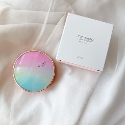 ピンクティーツリーカバークッション/APLIN/クッションファンデーションを使ったクチコミ(1枚目)