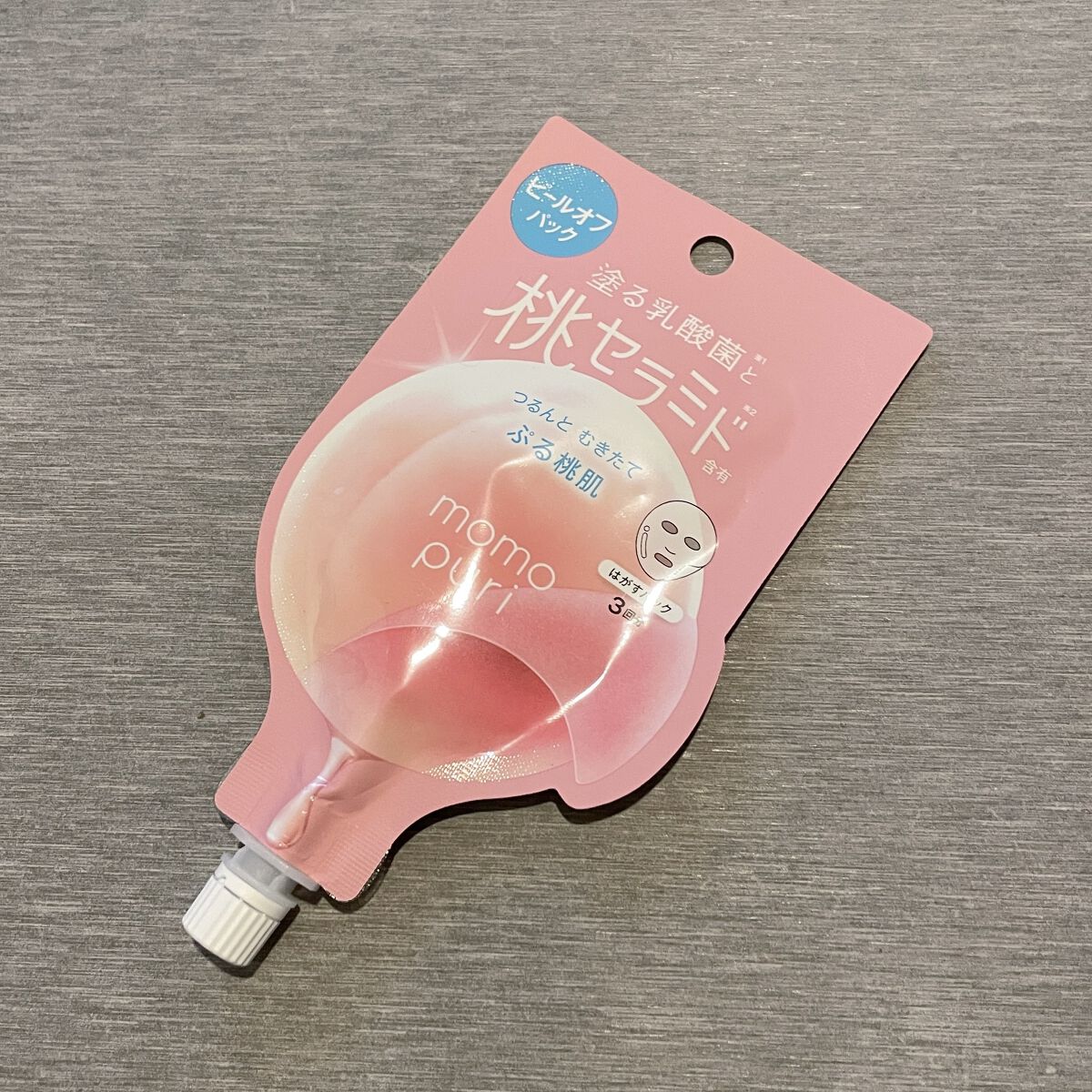 ももぷり フレッシュピールオフパック/ももぷり/ピーリングを使ったクチコミ（2枚目）