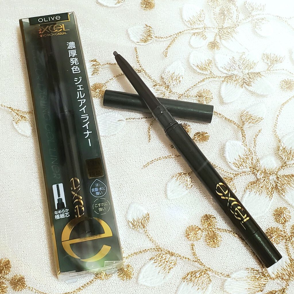 カラーラスティング ジェルライナー/excel/ジェルアイライナーを使ったクチコミ(1枚目)