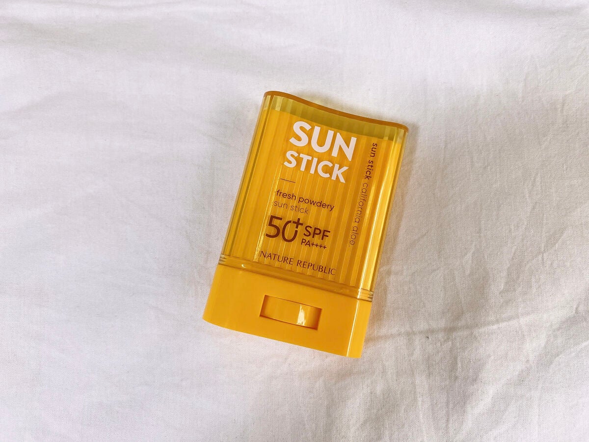 パウダリーUVアロエスティック/ネイチャーリパブリック/日焼け止めスティックを使ったクチコミ(1枚目)