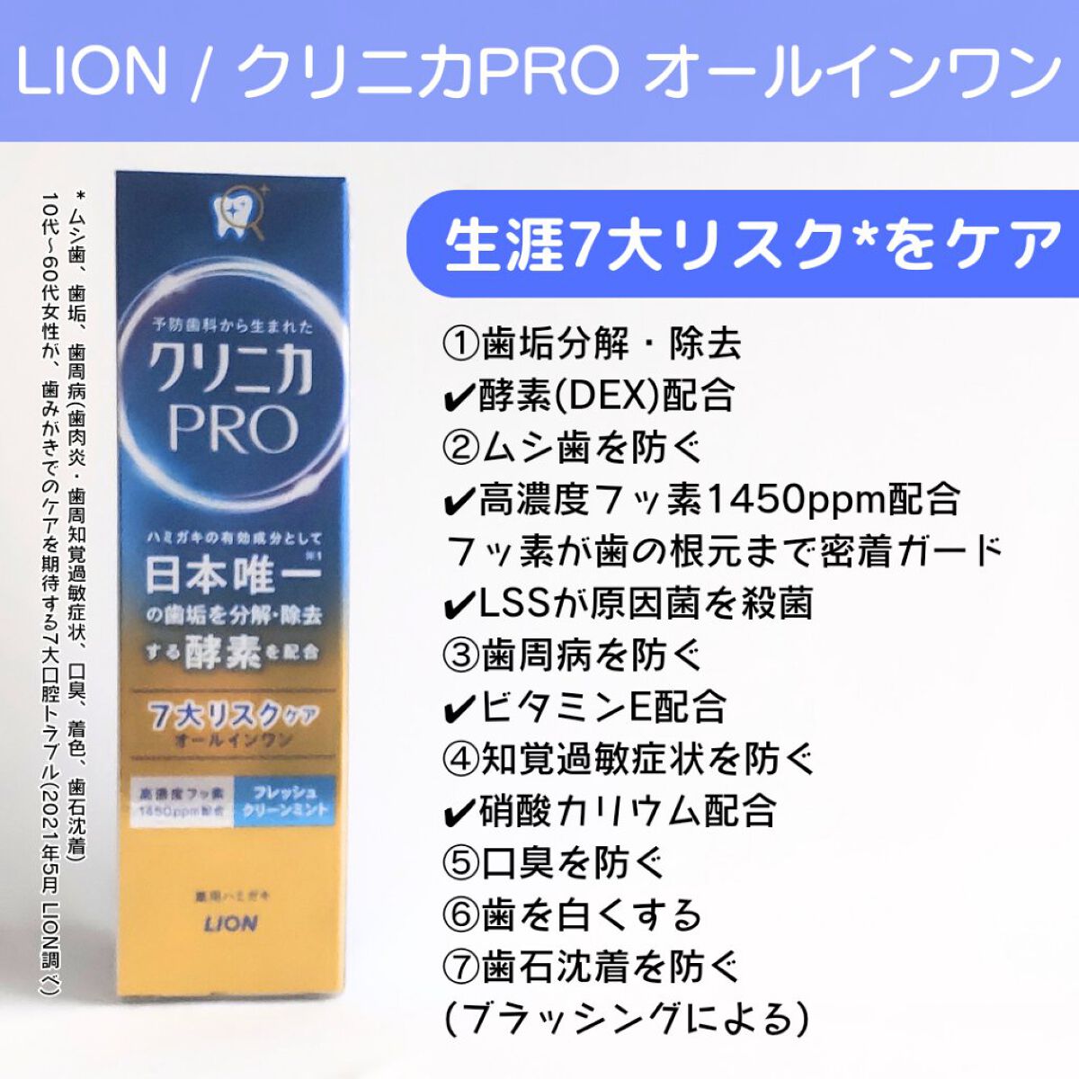 クリニカ PRO オールインワン ハミガキ フレッシュクリーンミント/クリニカ/歯磨き粉を使ったクチコミ（2枚目）