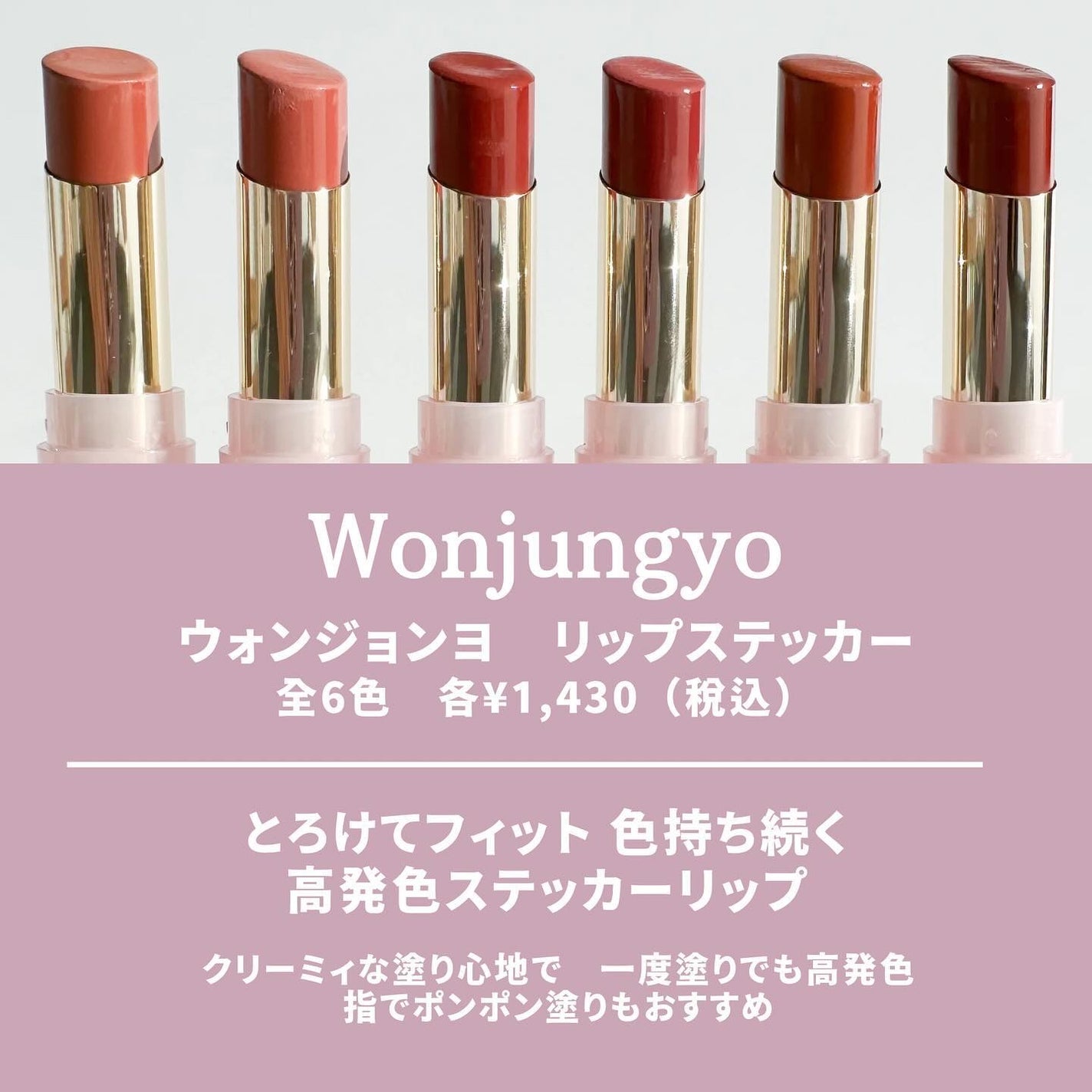 ウォンジョンヨ リップステッカー/Wonjungyo/口紅を使ったクチコミ(2枚目)