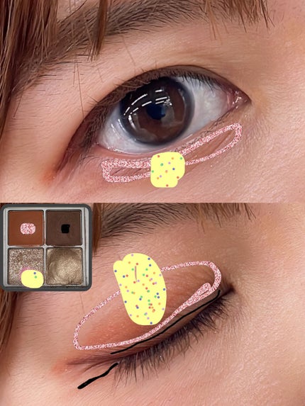 THE アイパレR/b idol/アイシャドウパレットを使ったクチコミ(2枚目)